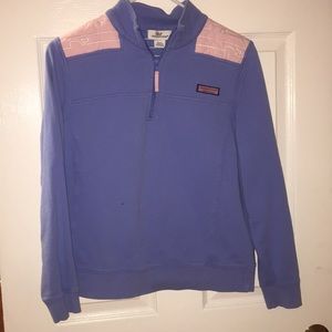 Blue/pink vineyard vines sweatshirt